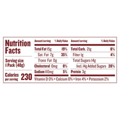 Justins Nut Btr Cashew Dk Choc - 1.4 Oz - Image 3
