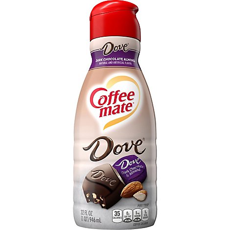 Coffee-Mate Coffee Creamer Liquid Dove Dark Chocolate Almond - 32 Fl. Oz.