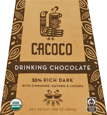 Cacoco 55% Rich Drk Drinking Chocolate - 7.05 Oz - Image 2