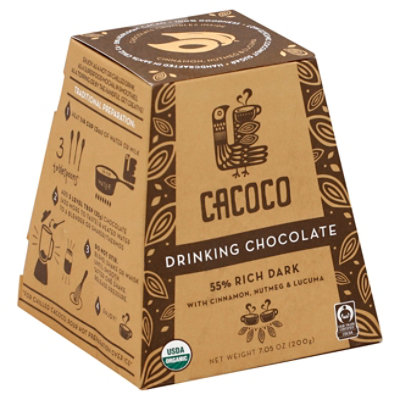 Cacoco 55% Rich Drk Drinking Chocolate - 7.05 Oz - Image 1