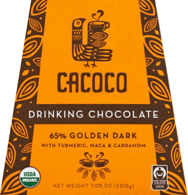 Cacoco 65% Golden Dk Drinking Chocolate - 7.05 Oz - Image 2