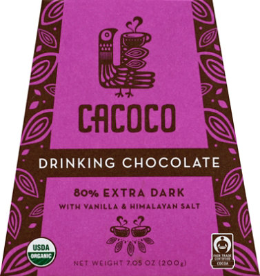 Cacoco 80% Extra Dk Drinking Chocolate - 7.05 Oz - Image 2