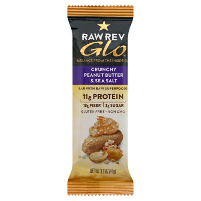 Raw Revolution Bar With Raw Superfoods Crunchy Peanut Butter & Sea Salt - 1.6 Oz