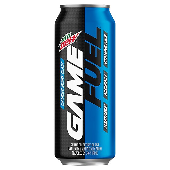 Mountain Dew Game Fuel Sparkling Juice Charged Berry Blast - 16 Fl. Oz.