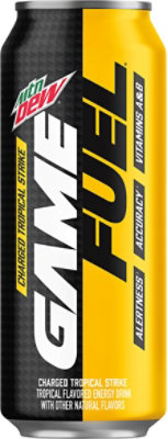 Mountain Dew Game Fuel Sparkling Juice Charged Tropical Strike - 16 Fl. Oz. - Image 2