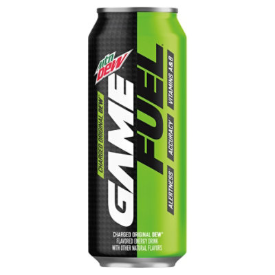 Mtn Dew Soda Game Fuel Charged Original Dew - 16 Fl. Oz. - Vons