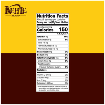 Kettle Brand Unsalted Kettle Potato Chips - 7.5 Oz - Image 4