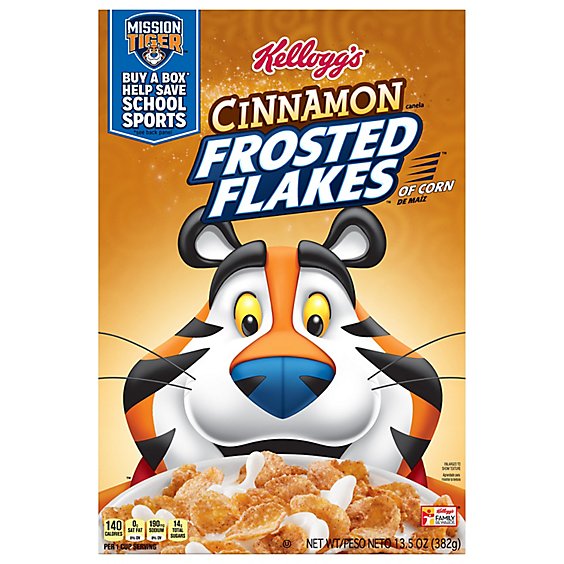 Frosted Flakes Breakfast Cereal Cinnamon - 13.5 Oz