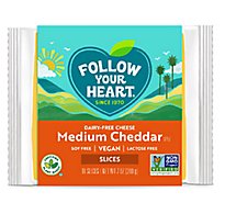 Follow Yo Cheese Med Chdr Slices Nd - 7 Oz