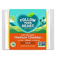 Follow Yo Cheese Med Chdr Slices Nd - 7 Oz - Image 1