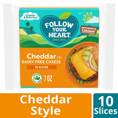 Follow Yo Cheese Med Chdr Slices Nd - 7 Oz