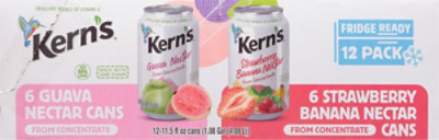 Kerns Nectar Strawberry Banana Guava Fridge Pack - 12-11.5 Fl. Oz. - Image 6