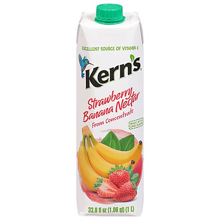 Kerns Strawberry Banana Nectar - 33.8 Fl. Oz. - Image 1