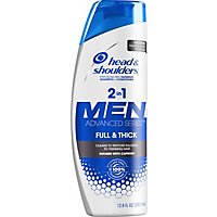 Head & Shoulders Full and Thick Anti Dandruff 2 in 1 Shampoo and Conditioner - 21.9 Fl. Oz. - Image 2