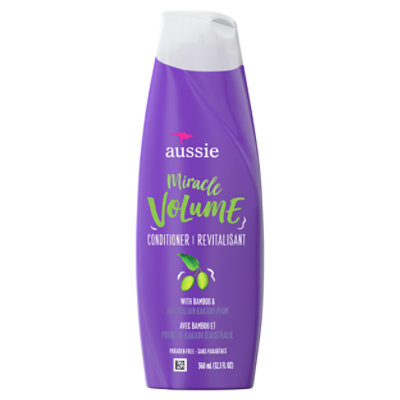 Aussie Miracle Volume Paraben Free Conditioner with Plum & Bamboo for Fine Hair - 12.1 Fl. Oz. - Image 1