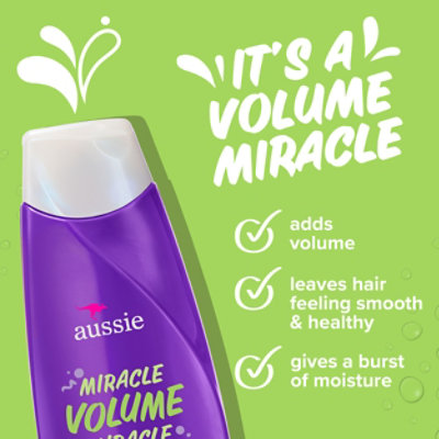 Aussie Miracle Volume Paraben Free Conditioner with Plum & Bamboo for Fine Hair - 12.1 Fl. Oz. - Image 3