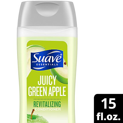 Suave Essentials Conditioner Revitalizing Juicy Green Apple - 15 Fl. Oz. - Image 1