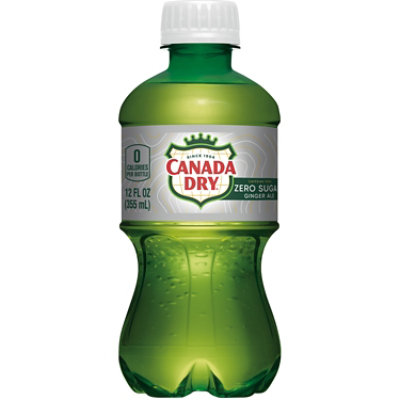 Canada Dry Zero Sugar Ginger Ale Soda Bottles - 8-12 Fl. Oz. - Image 5