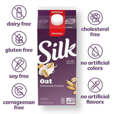 Silk Original Oat Milk - 64 Fl. Oz. - Image 5