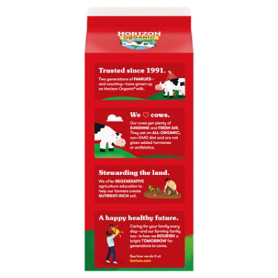 Horizon Organic 2% Reduced Fat Grassfed Milk Carton - 59 Fl. Oz. - Image 2