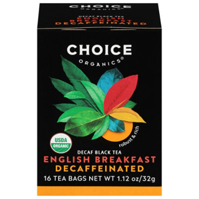 Choice Organic Teas Black Tea Organic Decaffeinated English Breakfast 16 Count - 1.1 Oz - Image 3