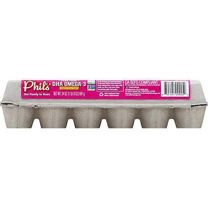Phils Non Gmo Om3 Dha Brown Eggs - 12 Count - Image 3