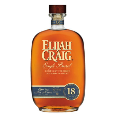 Elijah Craig Single Barrel 18 Year - 750 Ml (limited quantities may be available in store) - Image 1