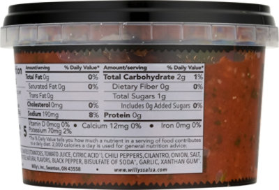 Willys Salsa Fresh Hot - 16 Oz - Image 6