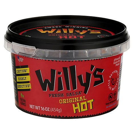 Willys Salsa Fresh Hot - 16 Oz
