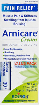 Arnicare Cream Topical & Oral Pellets Pain Relief Value Pack - 2.5 Oz - Image 2