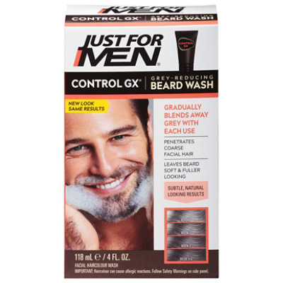 Just For Men ControlGX Beard Wash & Conditioner Grey Reducing - 4 Fl. Oz. - Image 3