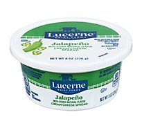 Lucerne Cream Cheese Spread Jalapeno Tub - 8 Oz