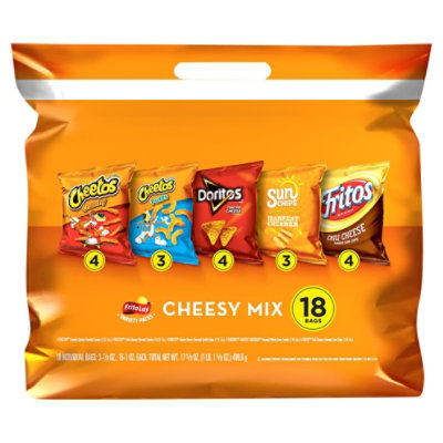 Frito Lay Cheesy Mix Variety Pack - 18 Count