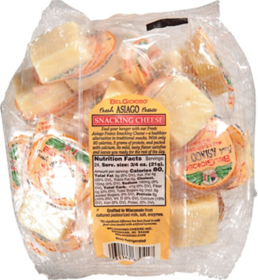 BelGioioso Asiago Snack Cheese Bag - 18 Oz - Image 6