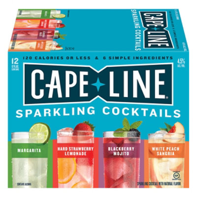 Cape Line Sparkling Cocktails Gluten Free Variety Pack 4.5% ABV In Cans - 12-12 Fl. Oz.