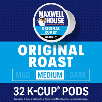 Maxwell House Original Roast Medium Roast KCup Coffee Pods Box - 32 Count - Image 3