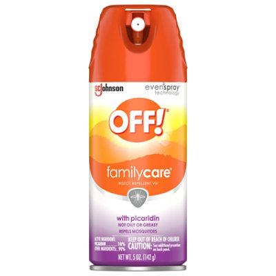 OFF! Familycare Everyday Use Insect Mosquito Repellent Aerosol With Picaridin - 5 Oz - Image 1