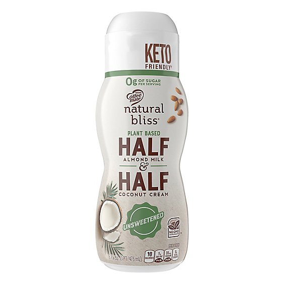Coffee-Mate Natural Bliss Half & Half Almond Milk & Coconut Cream Unsweetened - 16 Fl. Oz.