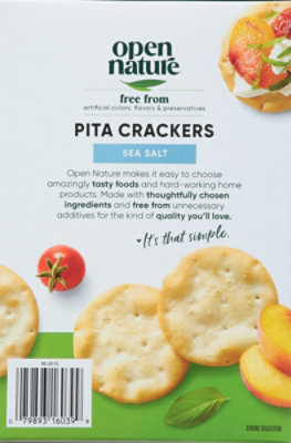 Open Nature Sea Salt Pita Crackers - 5 Oz. - Image 6