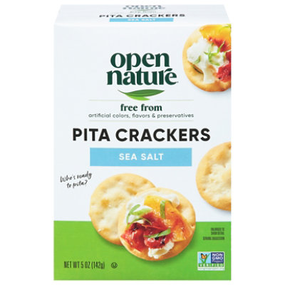 Open Nature Sea Salt Pita Crackers - 5 Oz. - Image 1