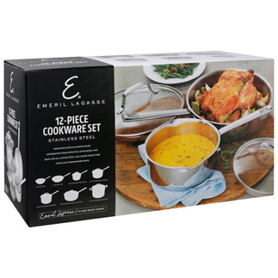 Emeril Ss Cookware Set12pc - 12 Count - Haggen