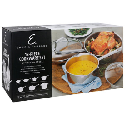 Bon-Ton: Emerilware 12 pc Stainless Steel Cookware Set $149.99 + FREE  Shipping & Bonus – The CentsAble Shoppin