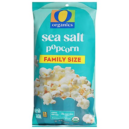 O Organics Popcorn Sea Salt Family Size - 8 Oz - Image 2