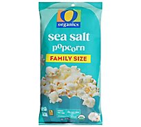O Organics Popcorn Sea Salt Family Size - 8 Oz