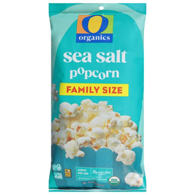 O Organics Popcorn Sea Salt Family Size - 8 Oz