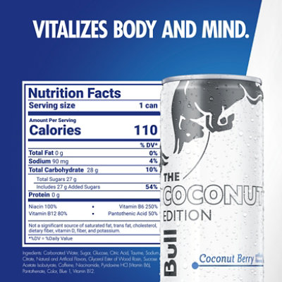 Red Bull Coconut Berry Energy Drink - 4-8.4 Fl. Oz. - Image 2