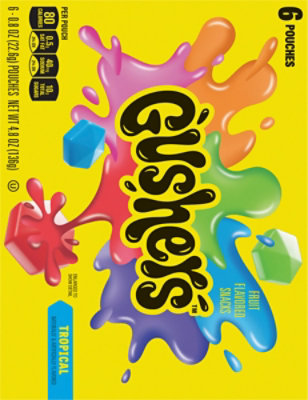 Fruit Gushers Fruit Flavored Snacks Tropical Flavors - 6-0.8 Oz - Image 6