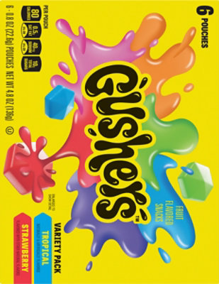 Fruit Gushers Flavored Snacks Strawberry Splash & Tropical - 4.8 Oz - Image 6