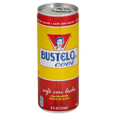 Bustelo Cool Coffee Drink With Milk Cafe Con Leche - 8 Fl. Oz.