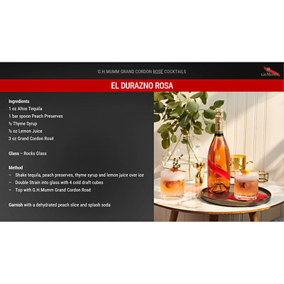 G.H.Mumm Grand Cordon Rose Champagne - 750 Ml - Image 4